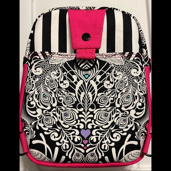 Colorful Peacock Rainbow Convertible Backpack Sling - Picture 4 of 15